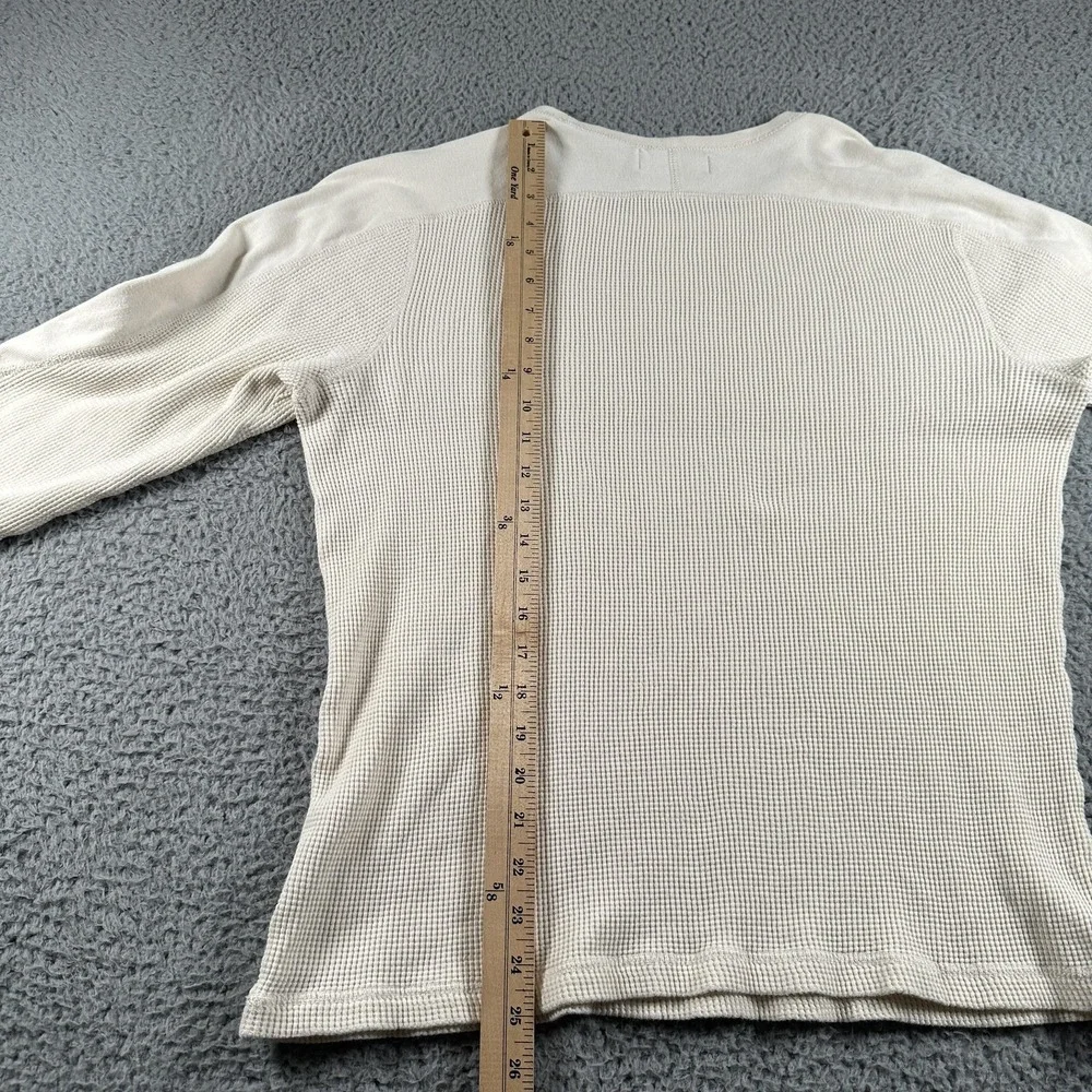 Vtg Polo By Ralph Lauren Shirt Mens XL(M Fits) White Thermal Waffle Knit Logo